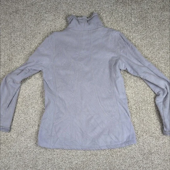 The North Face Morning Glory Fleece Jacket Gray Full Zip Mock Neck Women's M - Picture 7 of 8